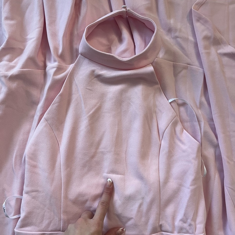 Lulus Majestic Perfection Light Pink Ruffled Halter Maxi Dress - Picture 13 of 14